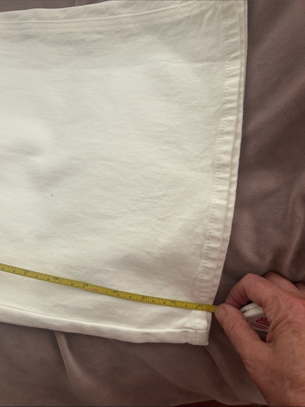 Just Black Wide Leg Flare Jeans in White - Picture 6 of 7